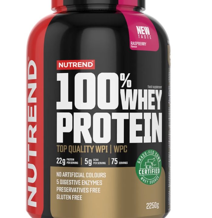 100% Whey Protein, Raspberry - 2250 grams