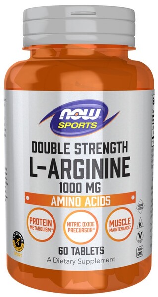 L-Arginine, 1000mg - 60 tablets