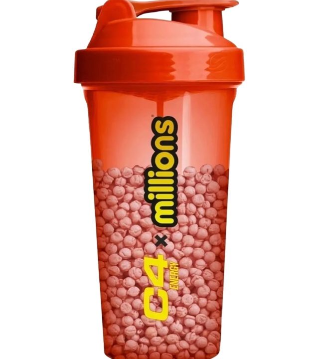 C4 Energy x Millions Strawberry Shaker, Red - 800 ml.