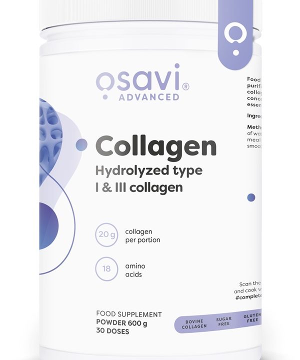 Collagen Hydrolysed Type I & III, Unflavoured - 600 grams