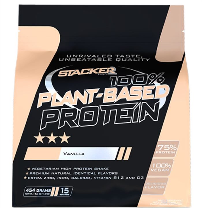 100% Plant Based Protein, Vanilla - 454 grams