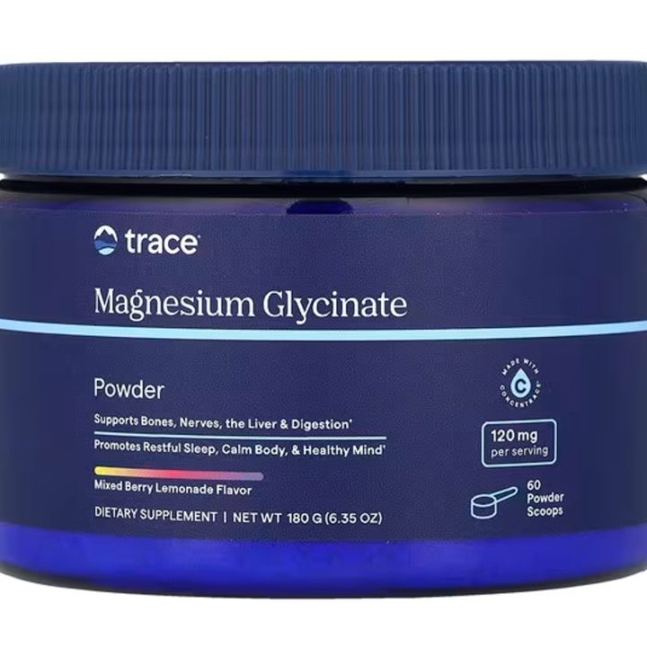 Magnesium Glycinate Powder, Mixed Berry Lemonade - 180 grams