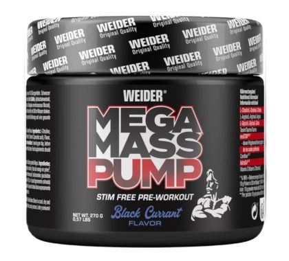 Mega Mass Pump, Black Currant - 270 grams