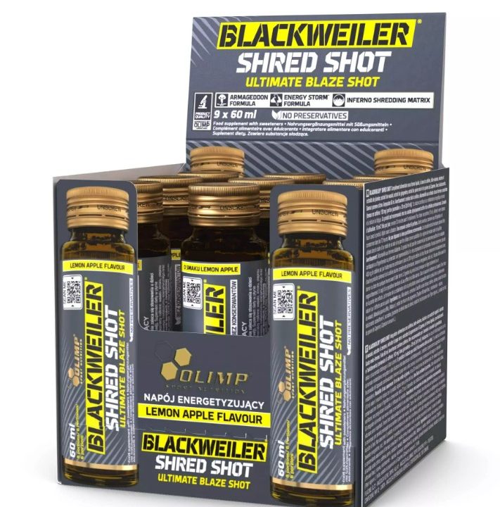 Blackweiler Shred Shot, Lemon Apple - 9 x 60 ml.