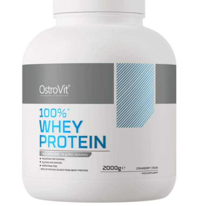 100% Whey Protein, Strawberry Cream - 2000 grams