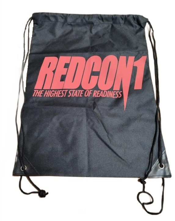 Redcon1 The Highest State Of Readiness Drawstring Bag - Red on Black