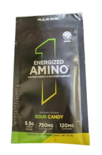Energized Amino, Sour Candy - 9 grams (1 serving)
