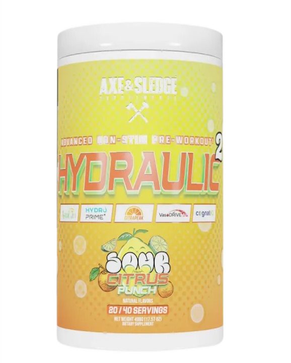 Hydraulic V2 Non-Stim Pre-Workout, Sour Citrus Punch - 498 grams