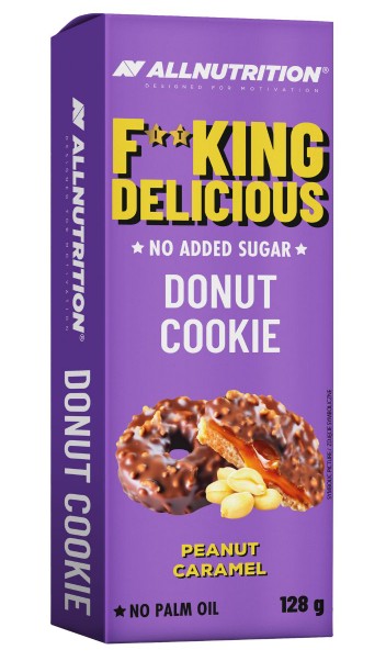 Fitking Delicious Donut Cookie, Peanut Caramel - 128 grams