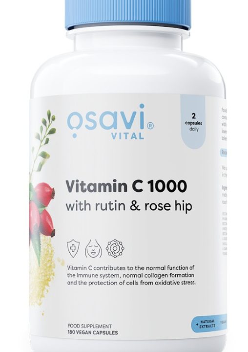 Vitamin C1000 with Rutin & Rose Hip - 180 vegan caps