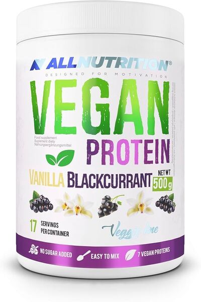 Vegan Protein, Vanilla Blackcurrant - 500 grams