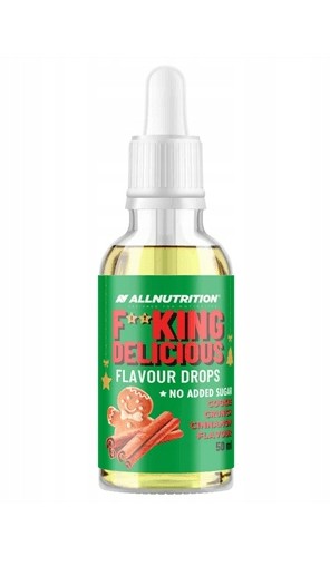 Fitking Delicious Flavour Drops, Cookie Crunch Cinnamon - 50 ml.
