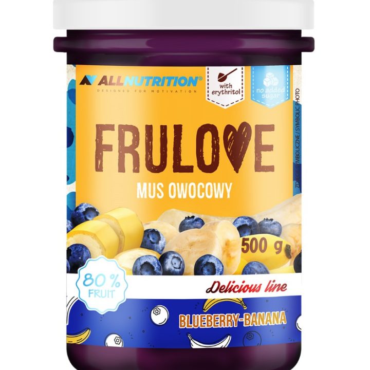 Frulove Mousse, Blueberry-Banana - 500 grams