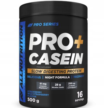 Pro+ Casein, Strawberry-Wild Strawberry - 500 grams
