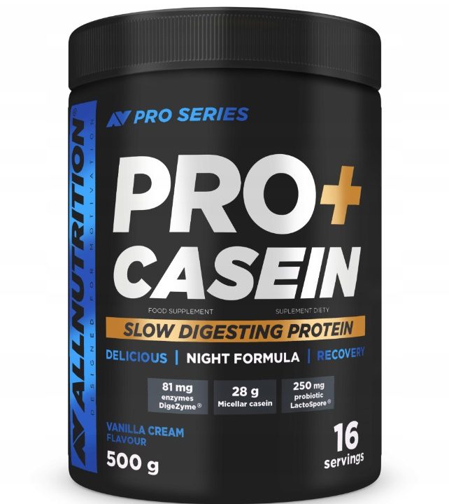 Pro+ Casein, Vanilla Cream - 500 grams