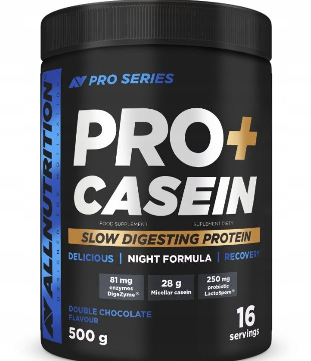 Pro+ Casein, Double Chocolate - 500 grams