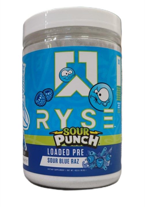 Loaded Pre, Sour Punch Sour Blue Raz - 453 grams