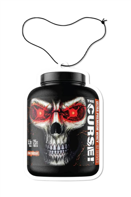 The Curse! Whey Protein Tub Air Freshener, Coconut