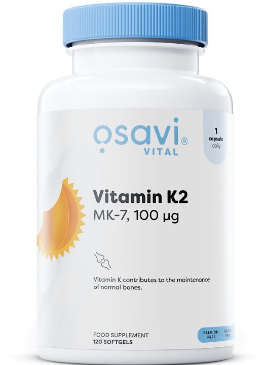 Vitamin K2 MK-7, 100mcg - 120 softgels
