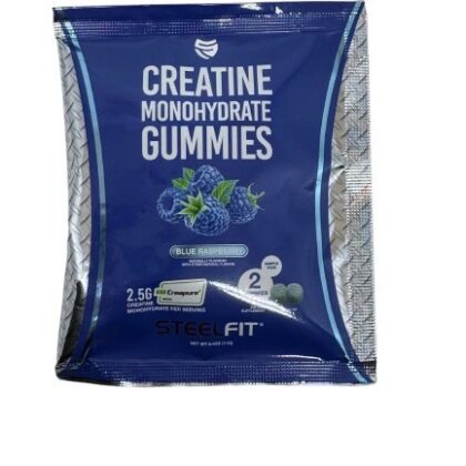 Creatine Monohydrate Gummies, Blue Raspberry - 2 gummies (1 serving)