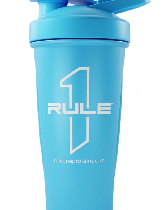 R1 Outlined Logo Shaker Cup, Blue - 600 ml.
