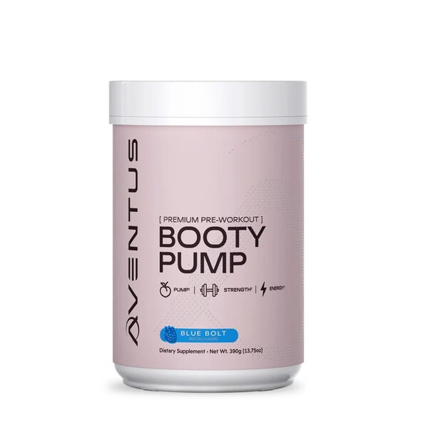 Booty Pump - Premium Pre-Workout, Blue Bolt - 390 grams