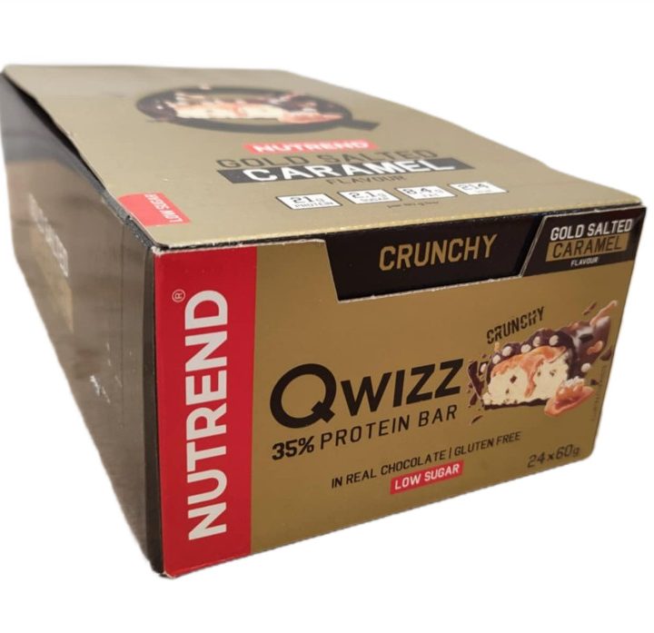 Qwizz 35% Protein Bar, Gold Salted Caramel - 24 x 60g