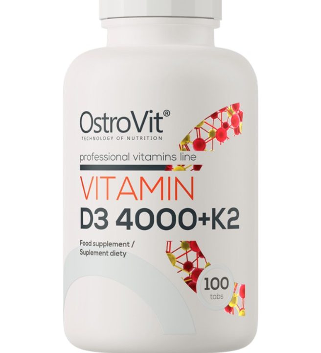 Vitamin D3 4000 + K2 - 100 tablets