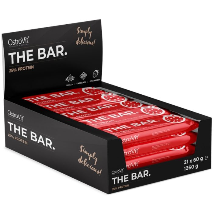 The Bar 25% Protein, Strawberry - 21 x 60g