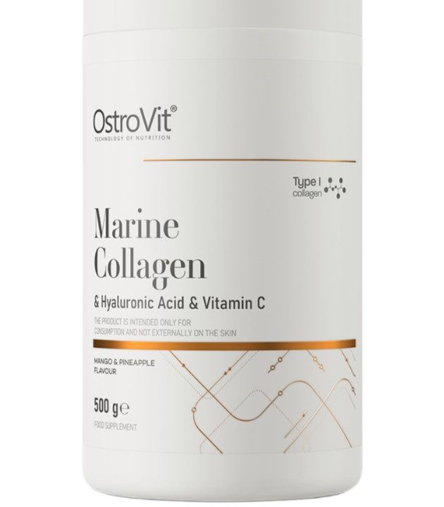 Marine Collagen & Hyaluronic Acid & Vitamin C, Mango & Pineapple - 500 grams