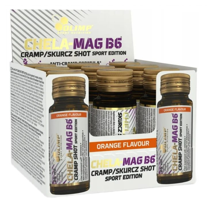 Chela-Mag B6 Cramp Shot, Orange - 9 x 25 ml.