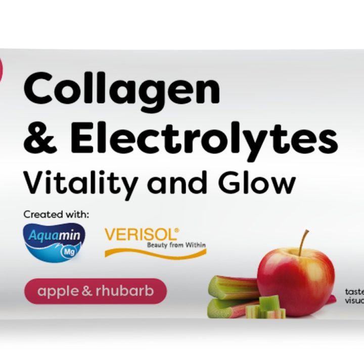 Collagen Electrolytes Vitality and Glow, Apple & Rhubarb - 10 grams (1 serving)