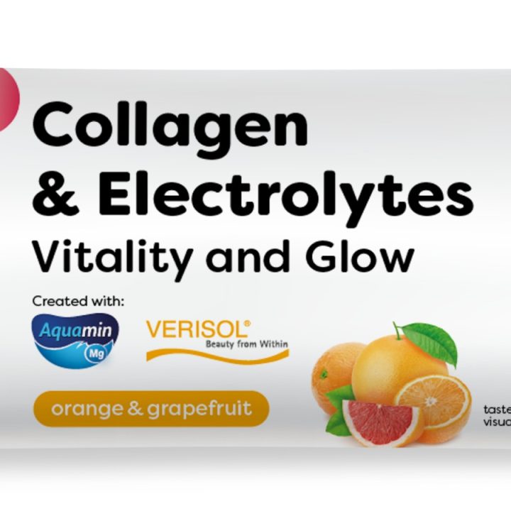 Collagen Electrolytes Vitality and Glow, Orange & Grapefruit - 10 grams (1 serving)