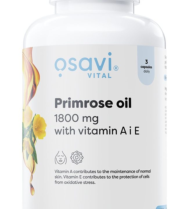 Primrose Oil with Vitamin A & E, 1800mg - 180 softgels