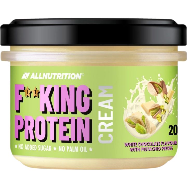 Fitking Protein Cream, White Chocolate with Pistachio Pieces - 200 grams