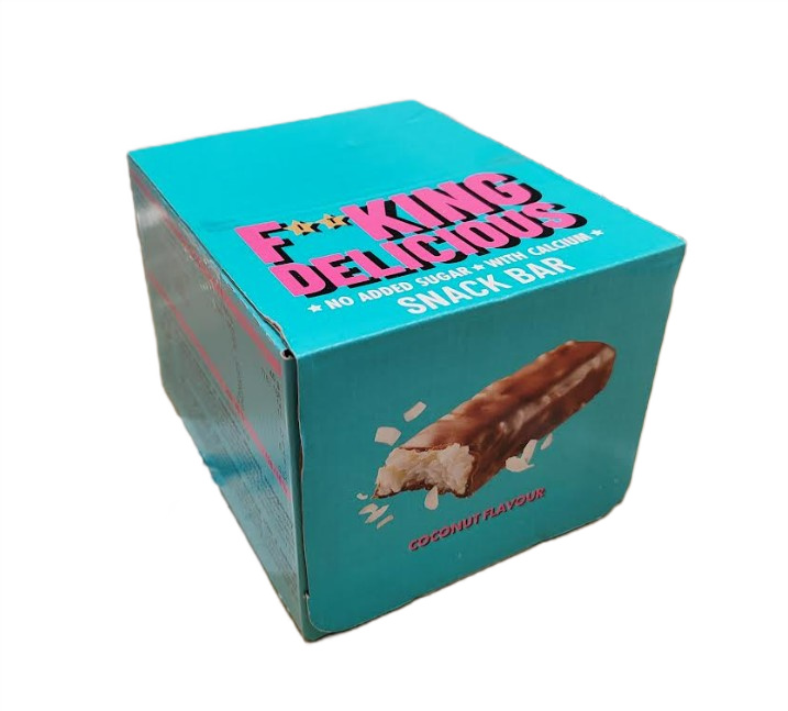 Fitking Delicious Snack Bar, Coconut - 24 x 40g