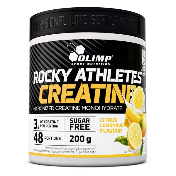 Rocky Athletes Creatine, Citrus Lemonade - 200 grams