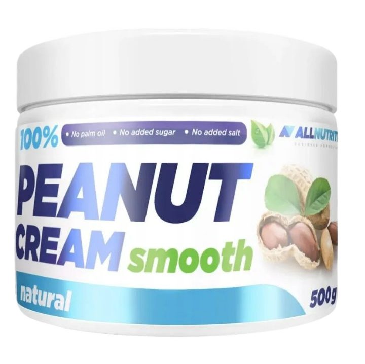 100% Peanut Cream, Smooth - 500 grams
