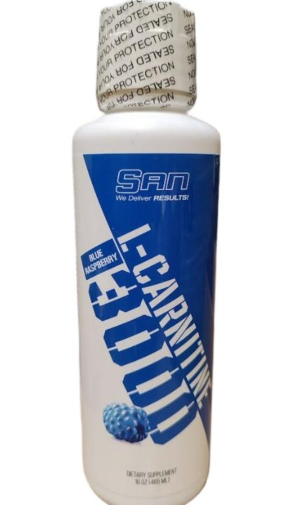 L-Carnitine 3000, Blue Raspberry - 465 ml.