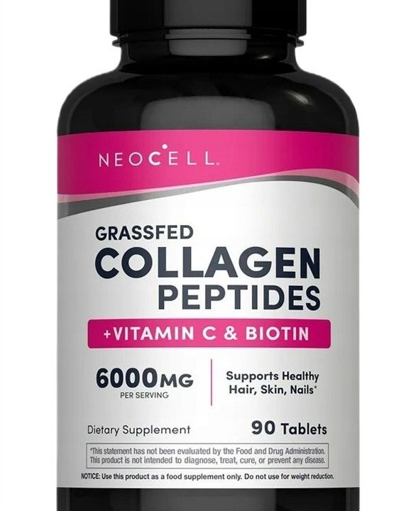 Grassfed Collagen Peptides + Vitamin C & Biotin - 90 tablets