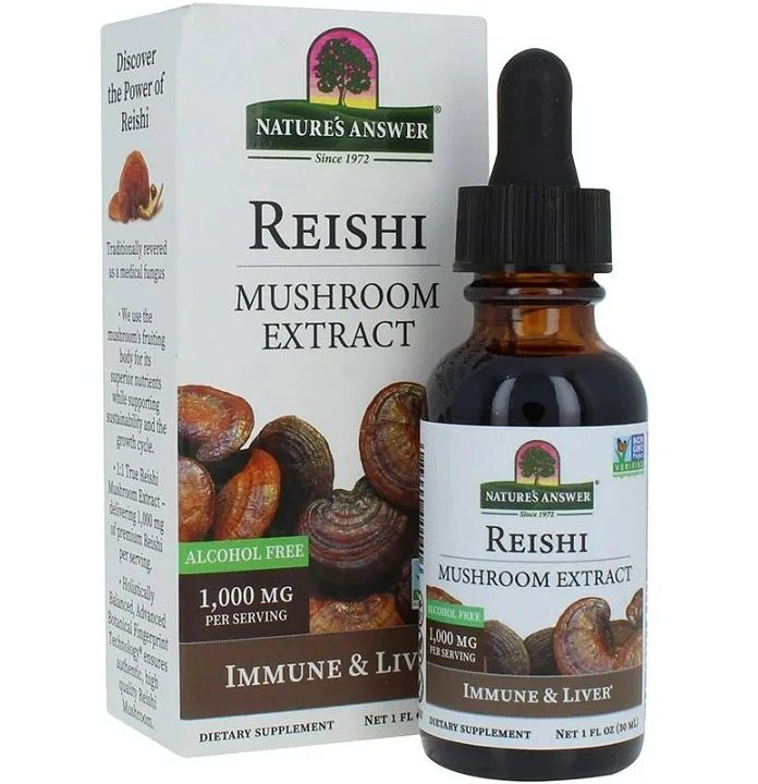 Reishi Mushroom Extract, 1000mg - 30 ml.