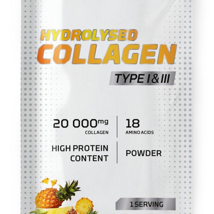 Hydrolysed Collagen Type I & III, Pineapple - 22 grams (1 serving)