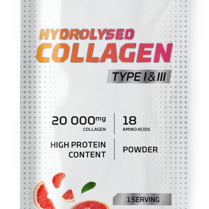 Hydrolysed Collagen Type I & III, Grapefruit - 22 grams (1 serving)