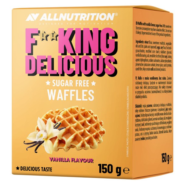 Fitking Delicious Waffles, Vanilla Flavour - 150 grams