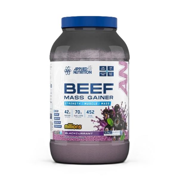 Beef Mass Gainer, Millions Blackcurrant - 3130 grams