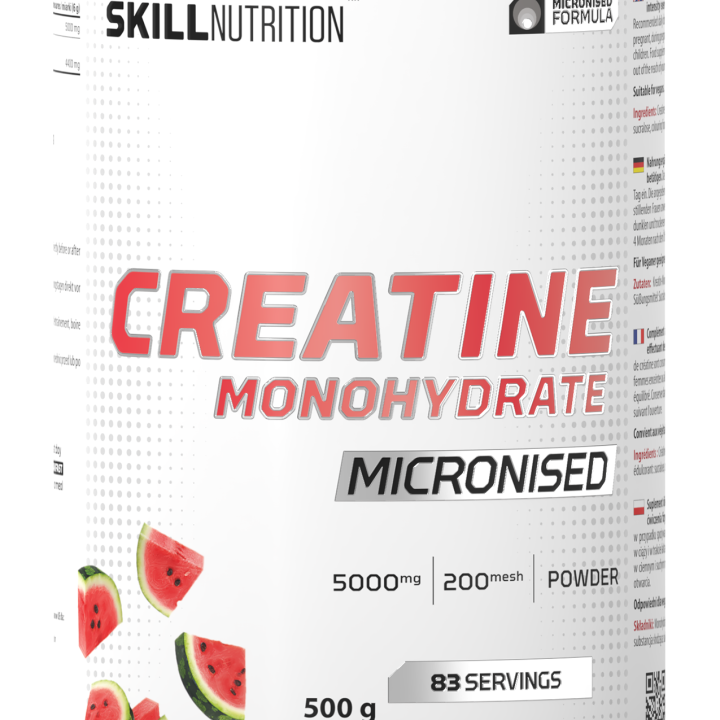 Micronised Creatine Monohydrate Flavoured, Watermelon - 500 grams
