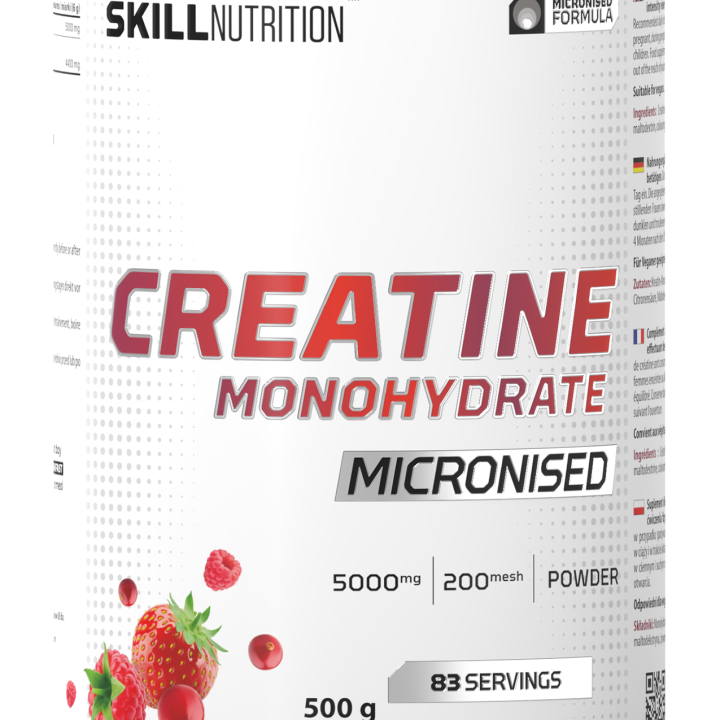 Micronised Creatine Monohydrate Flavoured, Berry Blast - 500 grams