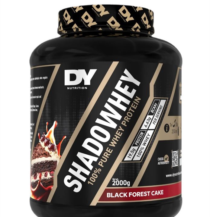 ShadoWhey 100% Pure Whey Protein, Black Forest Cake - 2000 grams