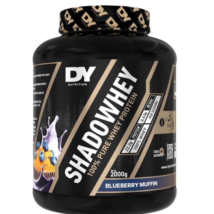 ShadoWhey 100% Pure Whey Protein, Blueberry Muffin - 2000 grams