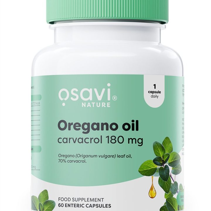 Oregano Oil Carvacrol, 180mg - 60 enteric caps